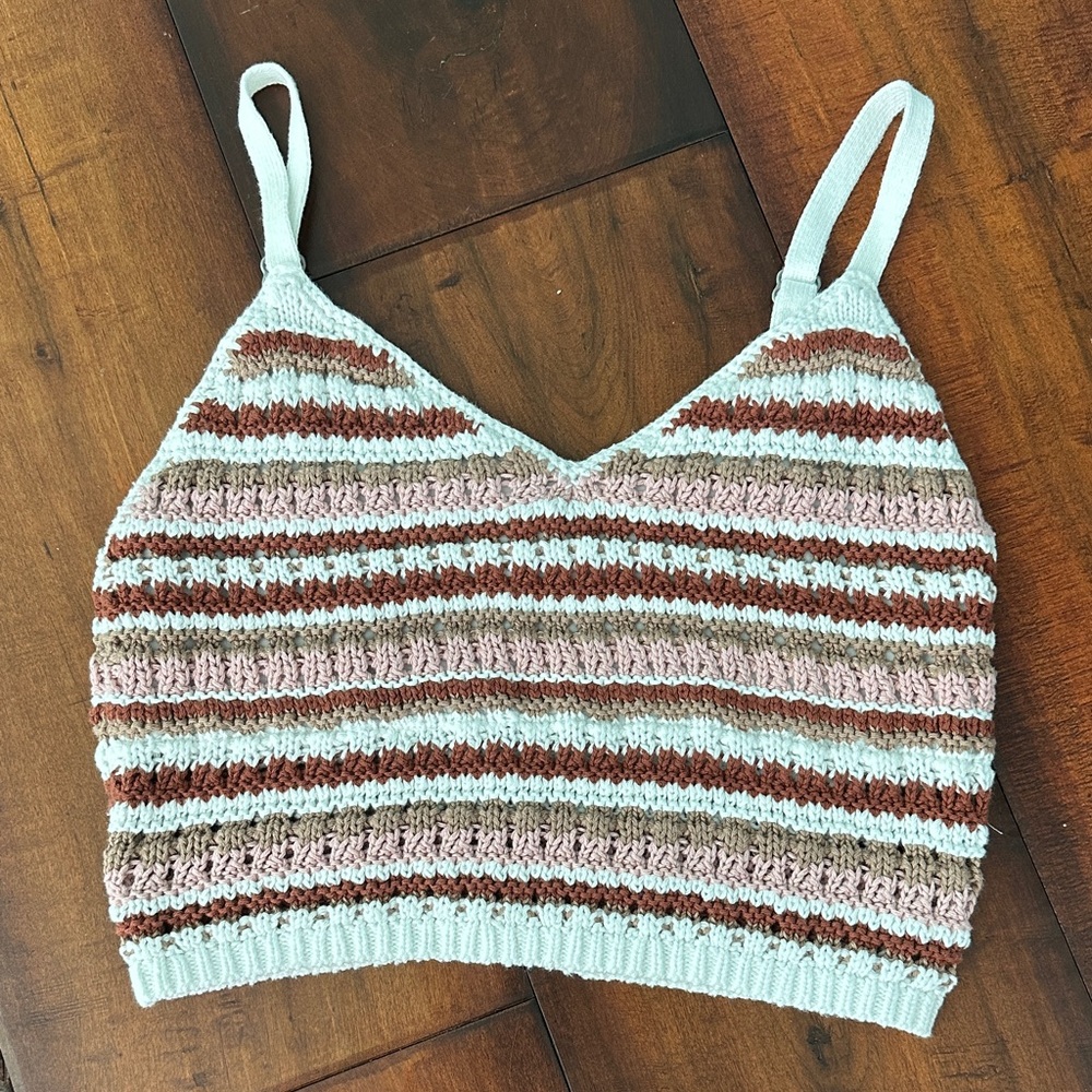 NWOT Hollister Striped Knit Tank Top